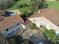 Character Stone House For Sale With Swimming Pool In A Charente Village