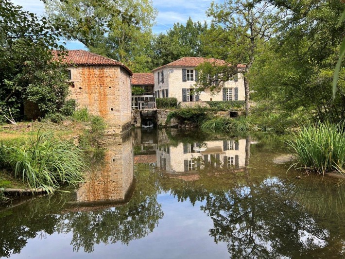 Superbe Ancien Moulin Rénové Avec Dépendances et Ile Privée