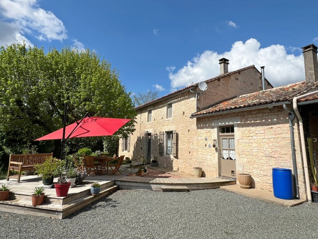 Beautiful 5-Bedroom Stone House For Sale near Sauzé-Vaussais