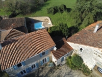 Character Stone House For Sale With Swimming Pool In A Charente Village