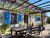 Attractive Character Stone House with Lovely Garden Close To Villefagnan