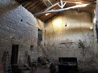 To Renovate! Old Stone House With Attached Barn And Garden