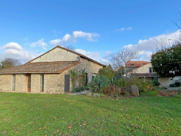 3/4 Bedroom Attractive Country House With Outbuildings And Land Close to Civray