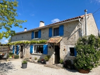 Attractive Character Stone House with Lovely Garden Close To Villefagnan