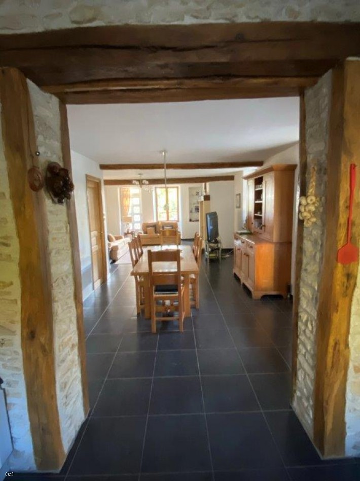 3/4 Bedroom Attractive Country House With Outbuildings And Land Close to Civray