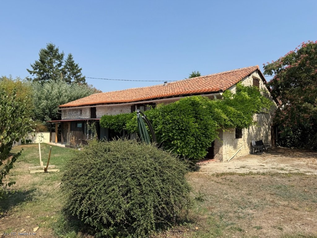 Beautiful Stone Character Home with Gîte, Annexe, and Land in a Quiet Hamlet, Just 8 Minutes from Champagne-Mouton