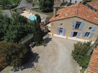 Attractive 4 Bedroom Stone House With Separate Gite And Swimming Pool Near Mansle